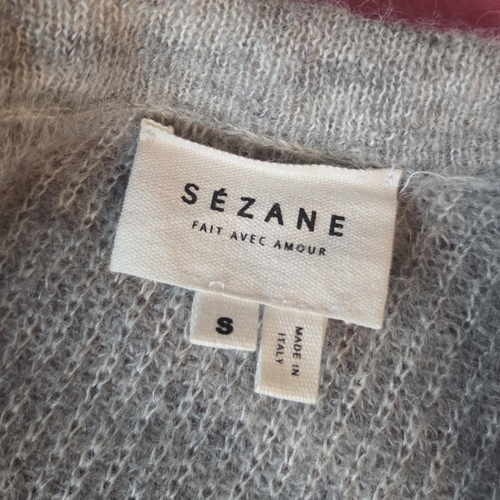 Sezane Gray Crew Neck Sweater - Picture 4 of 4